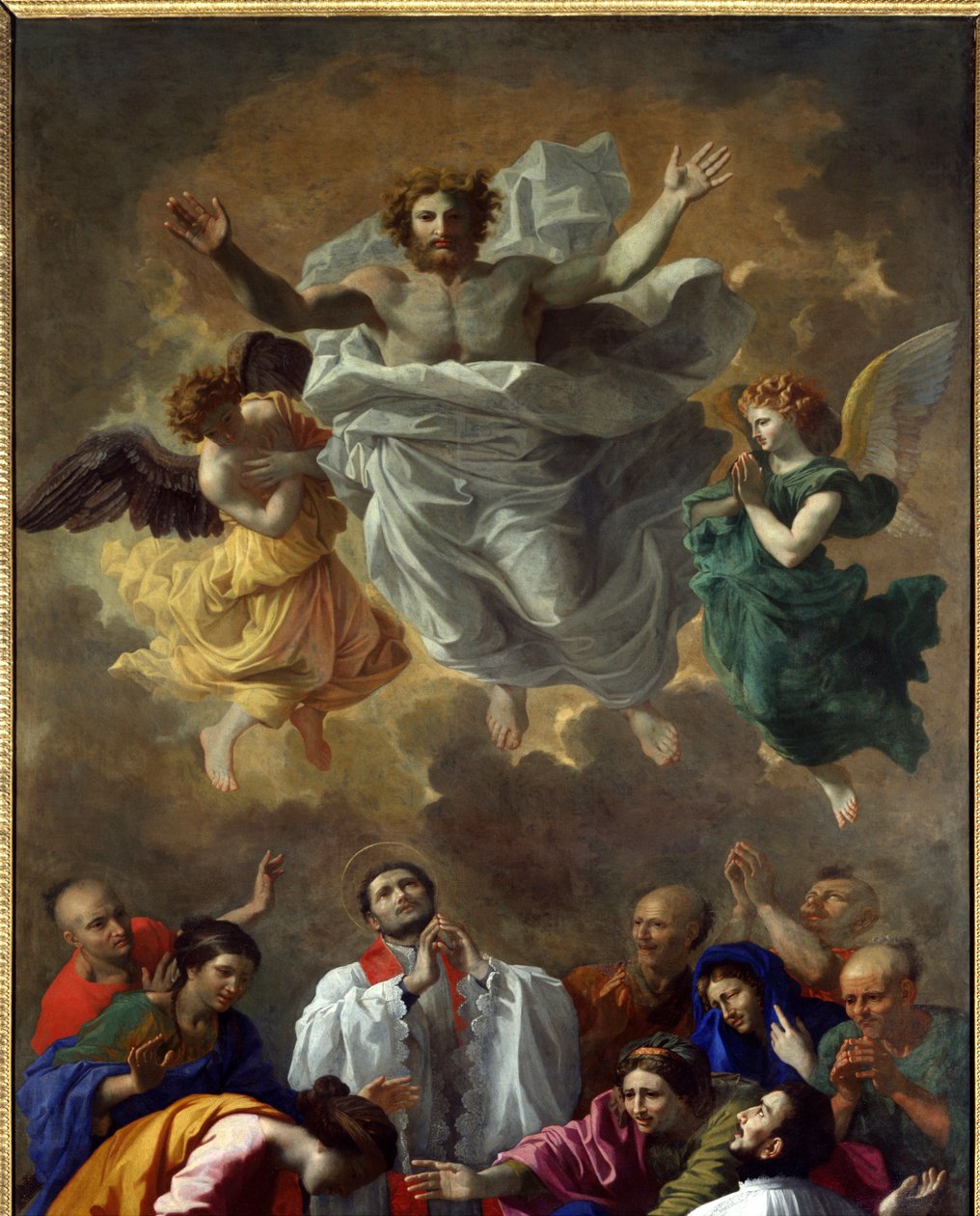 Saint Francois Xavier připomíná život dceři obyvatele Cangoximy v Japonsku Saint Francois Xavier od Nicolas Poussin