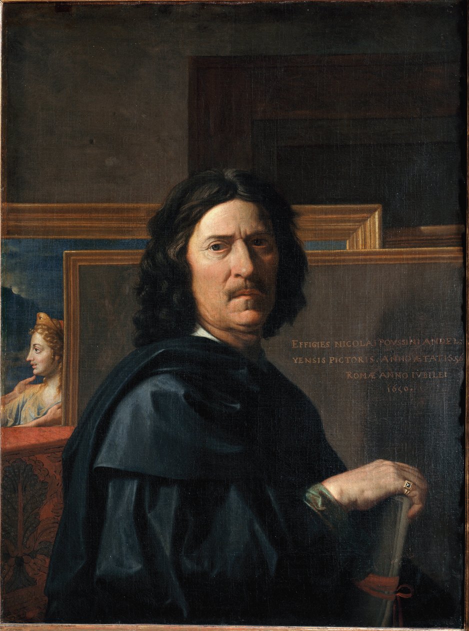 Autoportrét v 56 letech Malba Nicolase Poussina od Nicolas Poussin