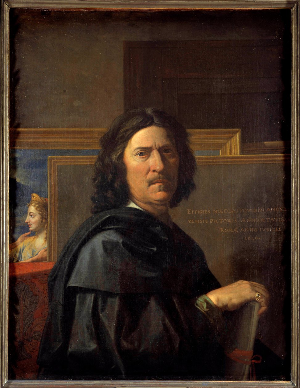 Autoportrét v 56 letech Malba Nicolase Poussina od Nicolas Poussin