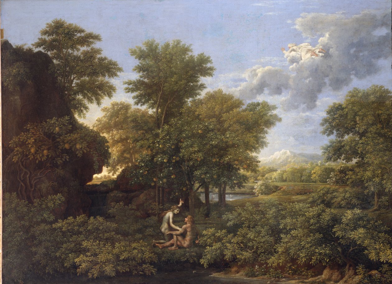 Jaro nebo pozemský ráj od Nicolas Poussin
