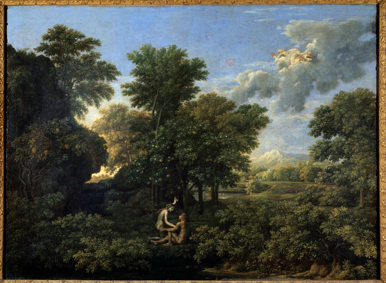 Jaro nebo pozemský ráj. Obraz Nicolase Poussina od Nicolas Poussin