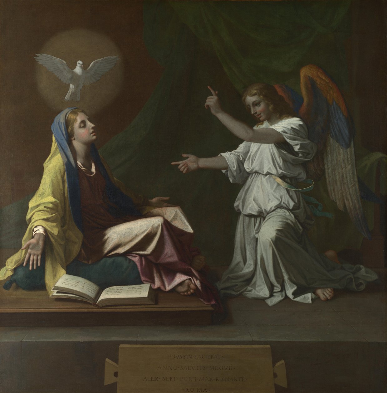 Zvěstování, 1657 od Nicolas Poussin
