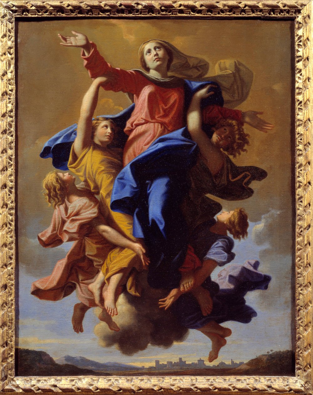 Obraz Nanebevzetí Panny Marie od Nicolase Poussina od Nicolas Poussin
