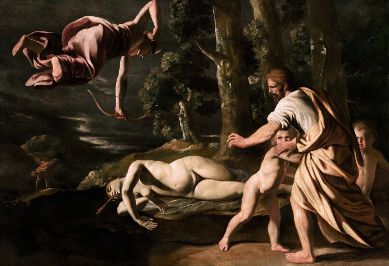 Smrt Chione, c. 1622. od Nicolas Poussin