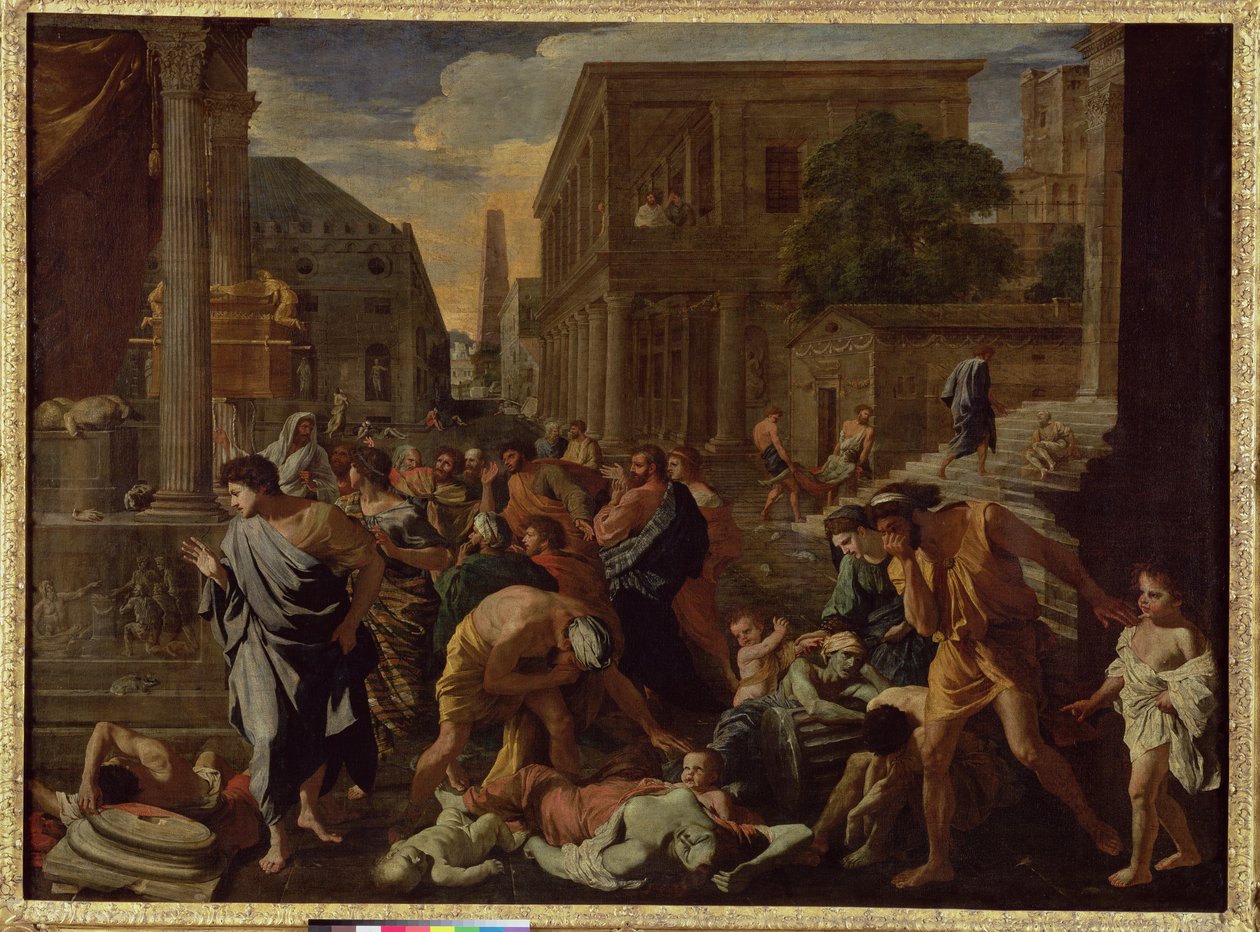 Ašdodský mor neboli Pelištejci zasažení morem, 1630-31 od Nicolas Poussin