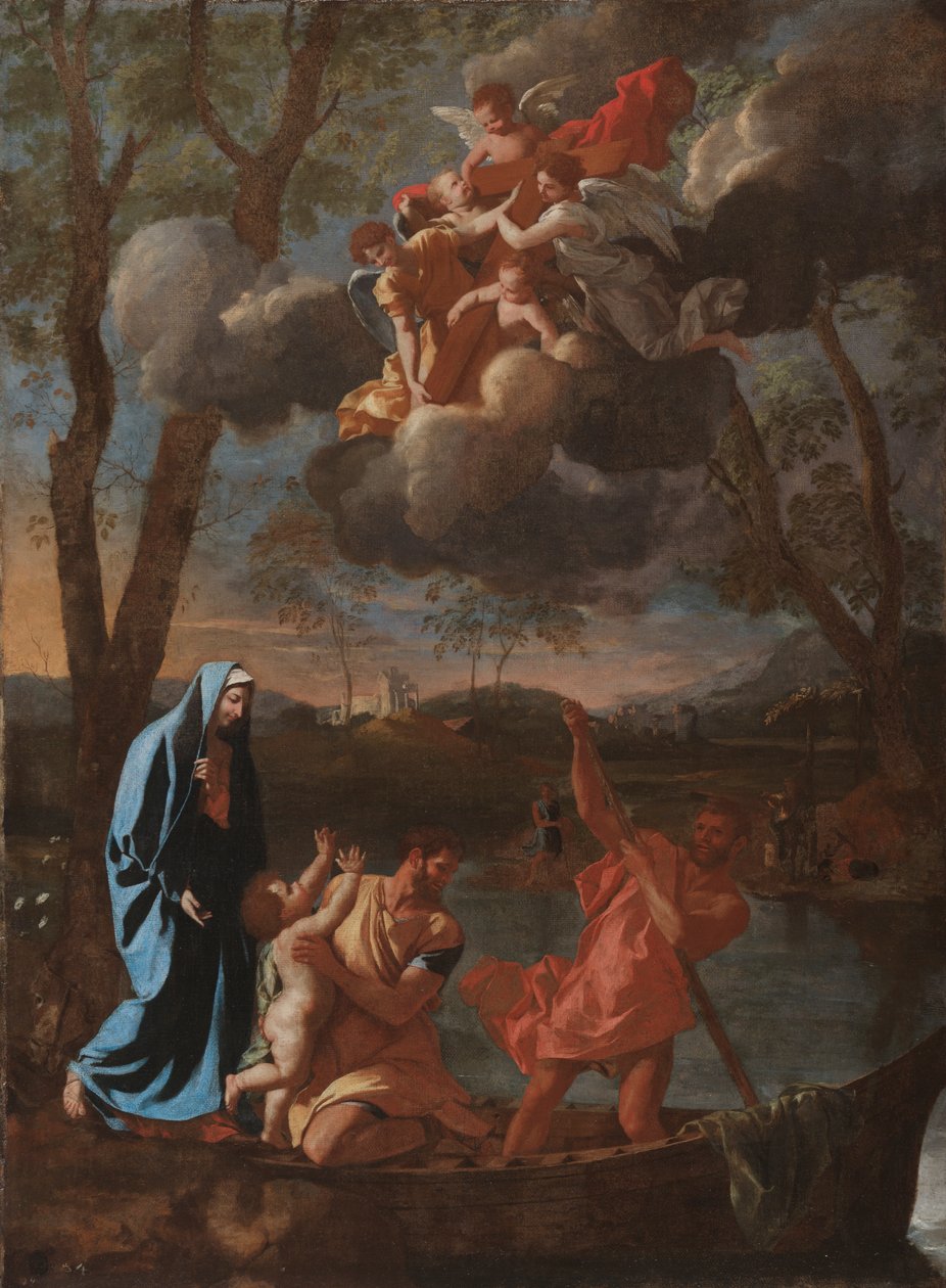 Návrat Svaté Rodiny do Nazareta od Nicolas Poussin