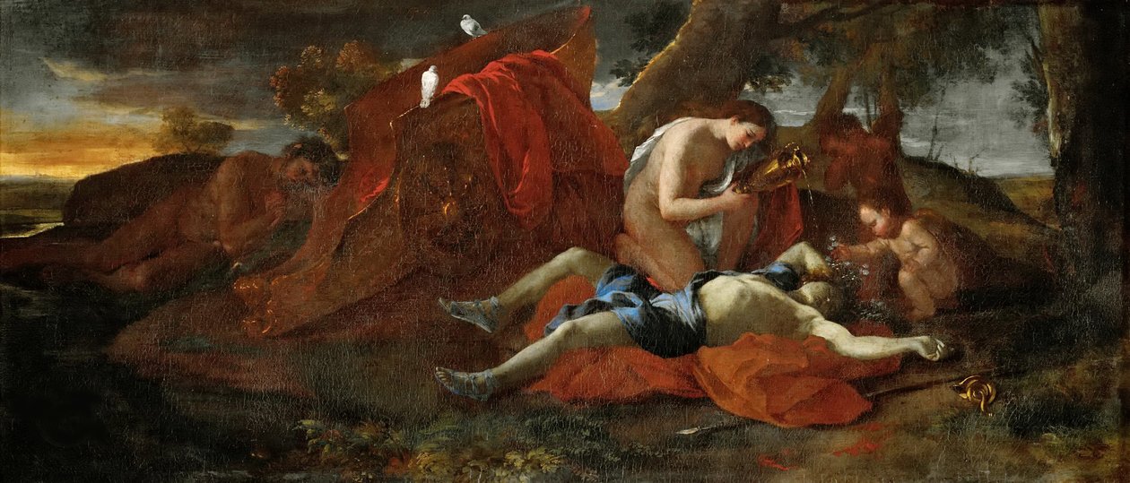 Venuše truchlí nad Adonisem, 1626. od Nicolas Poussin