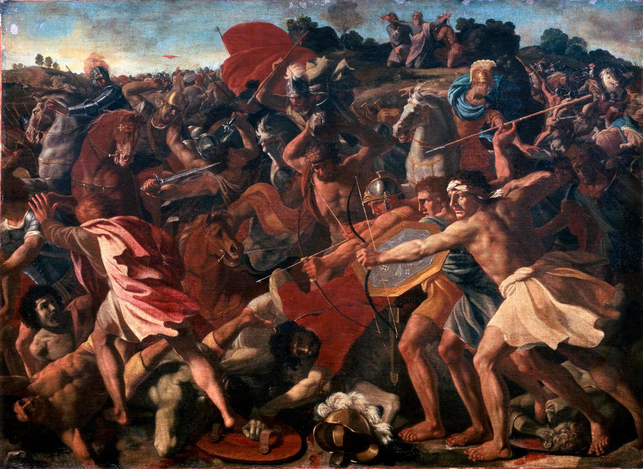 Vítězství Jozue nad Amalekity, 1625-1626. od Nicolas Poussin