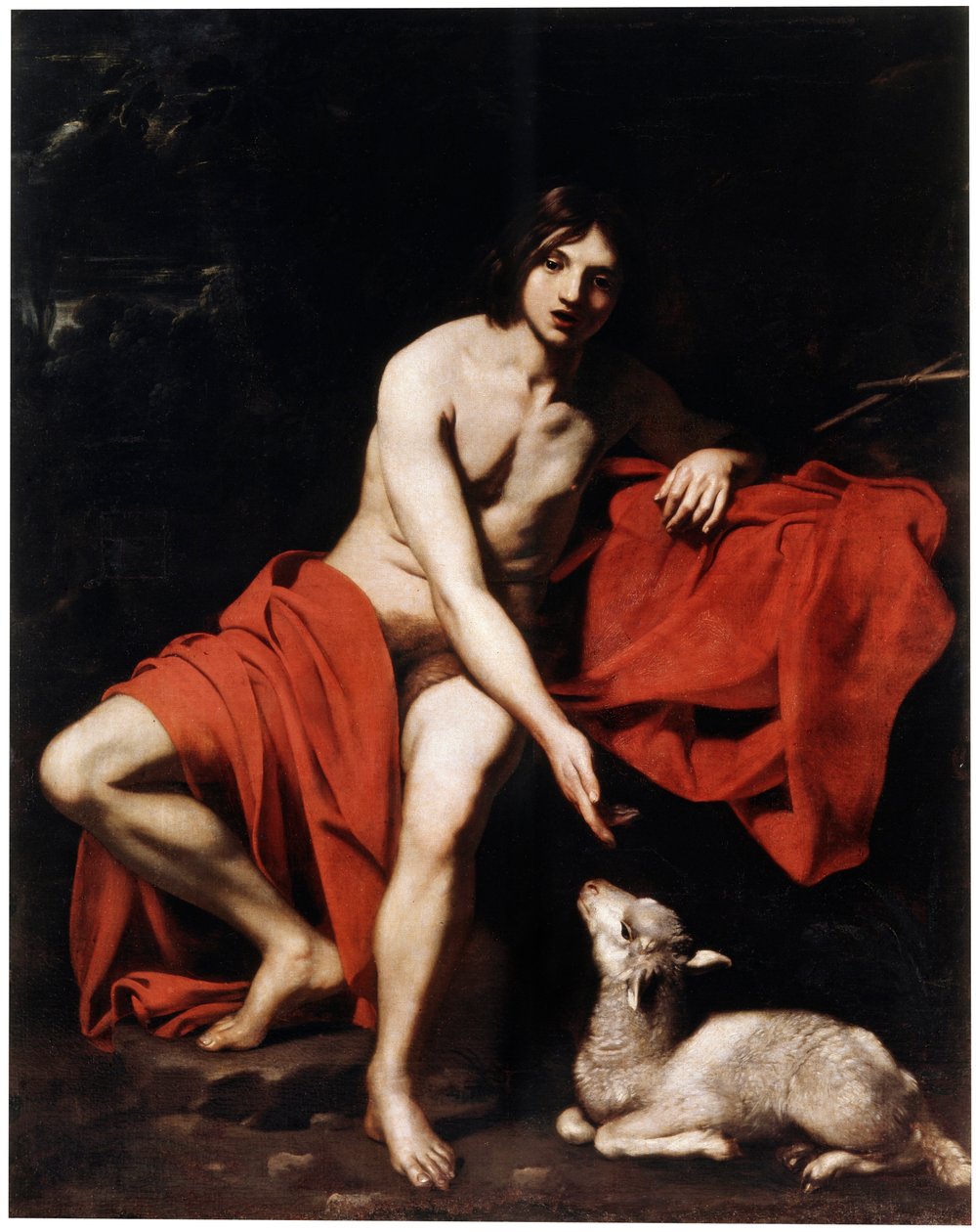 Svatý Jan Křtitel v poušti, c1615-c1620 od Nicolas Regnier