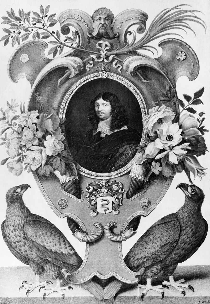 Portrét Jean-Baptiste Colberta (1619-1683), francouzského státníka, rytina Nicolase Roberta (1614-1685) od Nicolas Robert