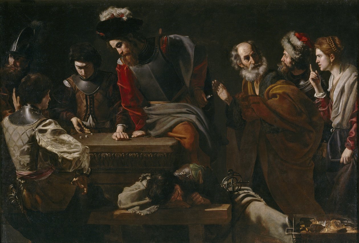 Zapření svatého Petra, cca 1625 od Nicolas Tournier