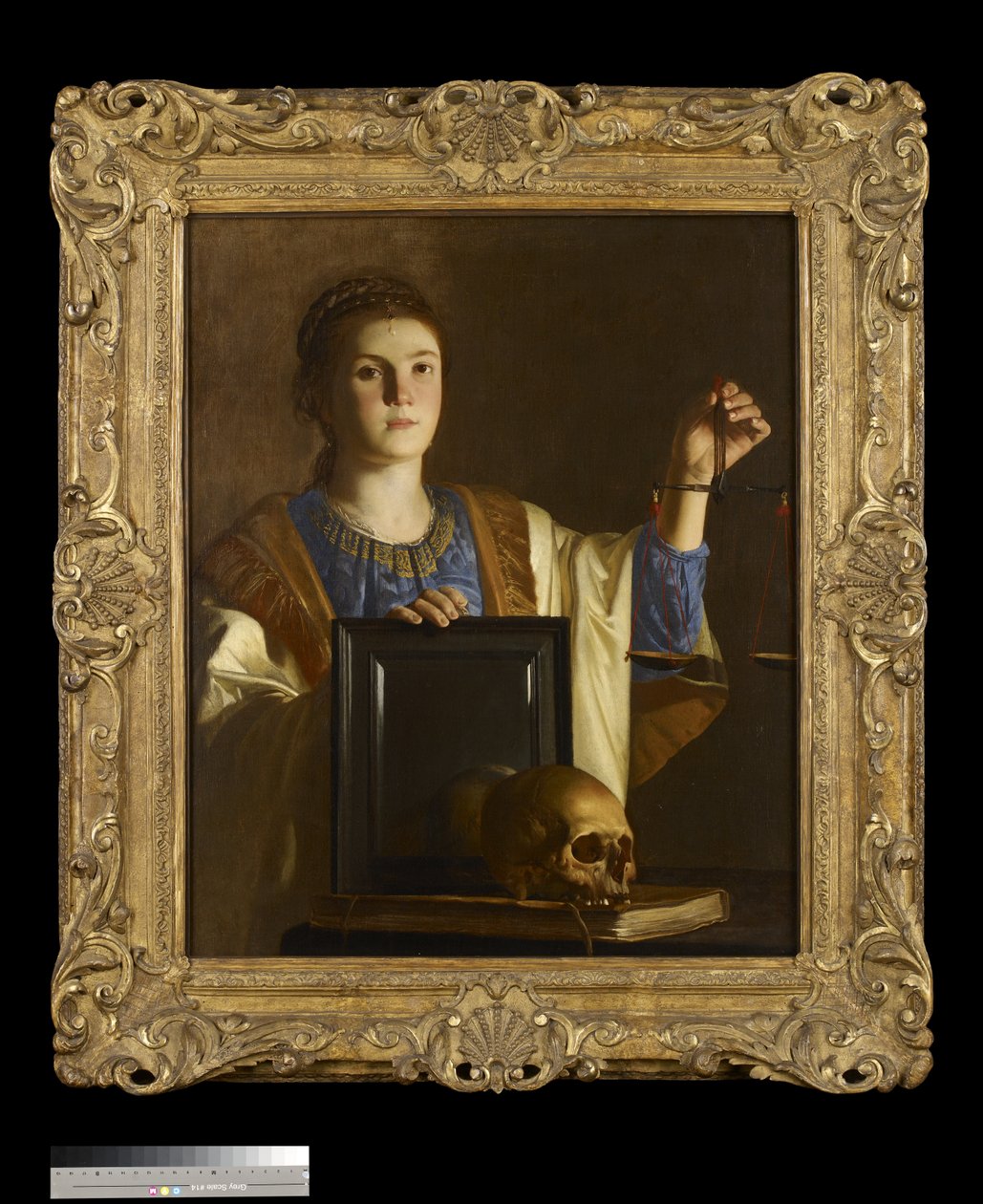 Truth presenting a Mirror to the Vanities of the World, c.1630 od Nicolas Tournier