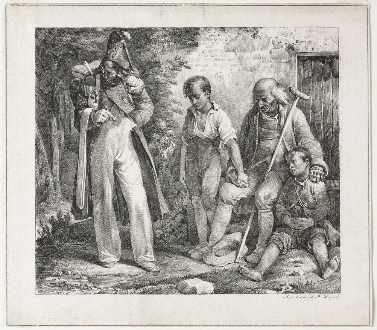 Prosit o almužnu od Nicolas Toussaint Charlet