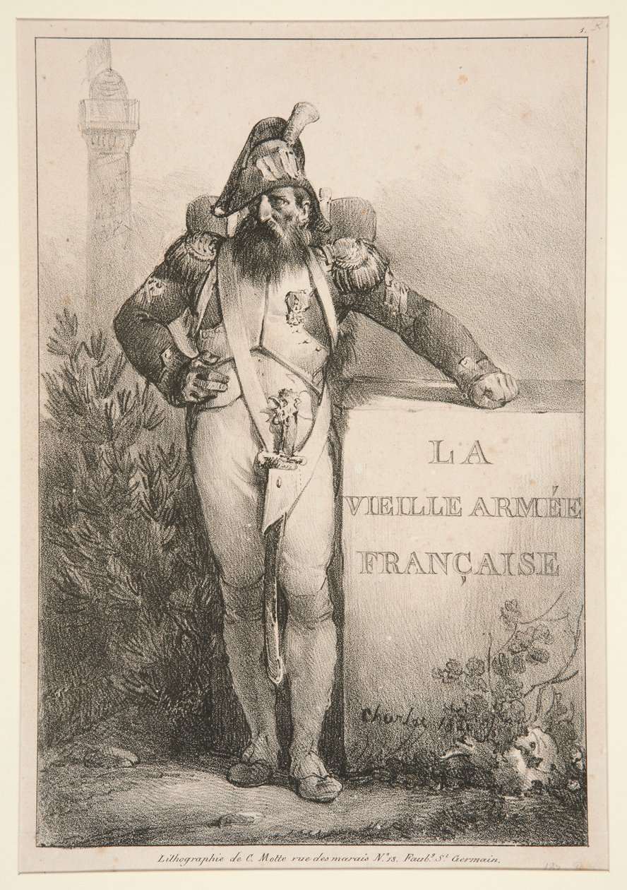 Frontispis pro sérii La Vieille Armee Francaise od Nicolas Toussaint Charlet