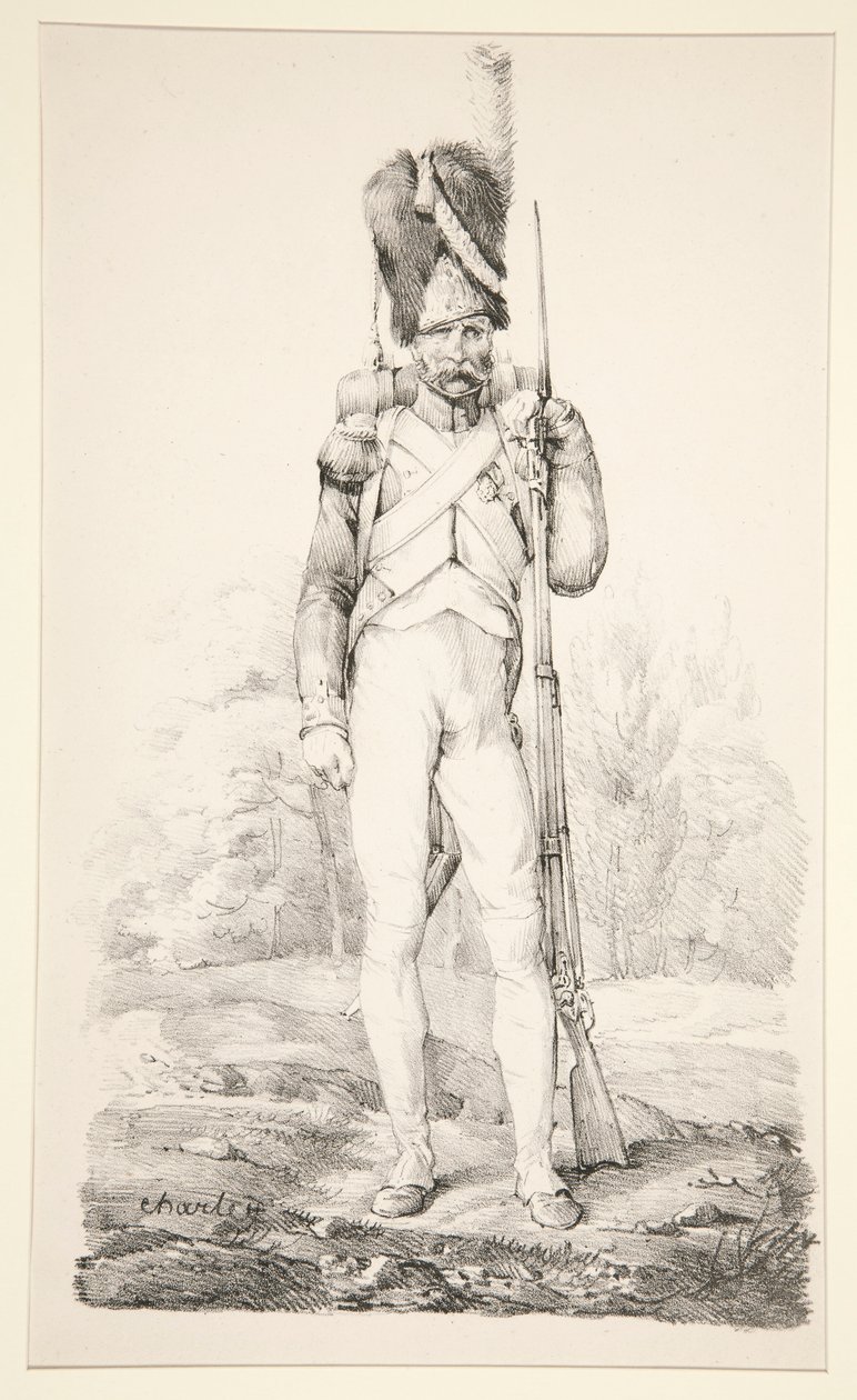 Foot Grenadier of the Old Guard, ze série La Vieille Armee Francaise od Nicolas Toussaint Charlet