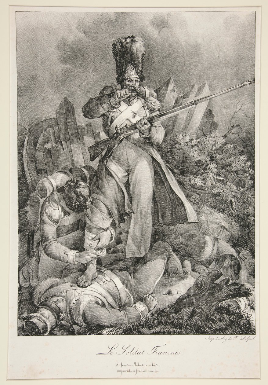 Francouzský voják od Nicolas Toussaint Charlet
