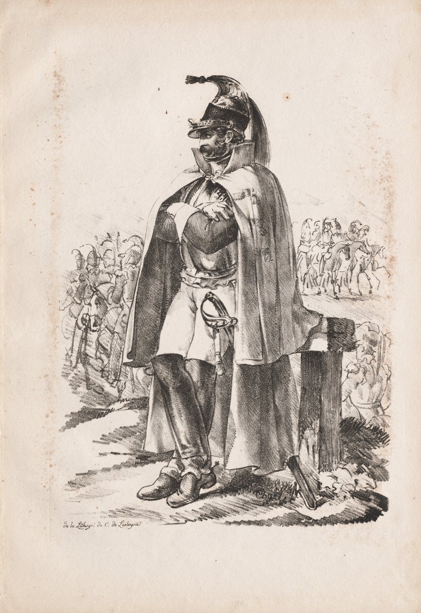 Vojenské kostýmy: Cavalry Man od Nicolas Toussaint Charlet