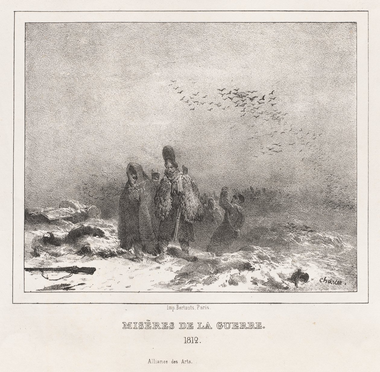 Morální a filozofická abeceda pro malé a velké děti: Miseries of War (1812) od Nicolas Toussaint Charlet