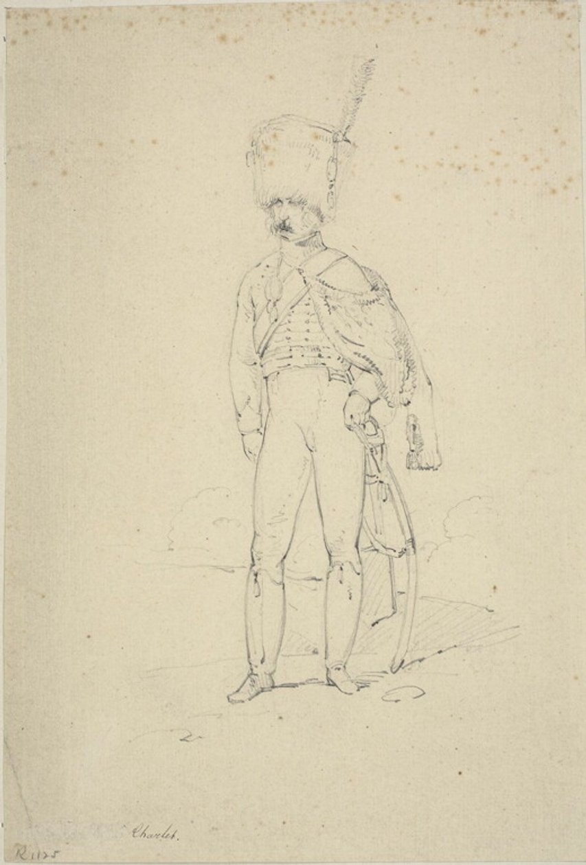 Stojící husar od Nicolas Toussaint Charlet