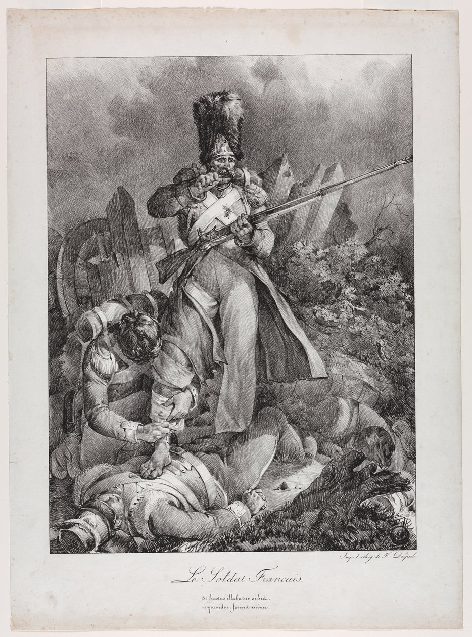 Francouzský voják od Nicolas Toussaint Charlet