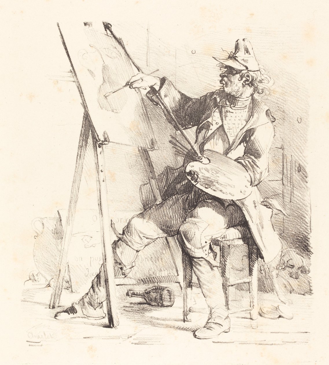 Malíř znamení od Nicolas Toussaint Charlet