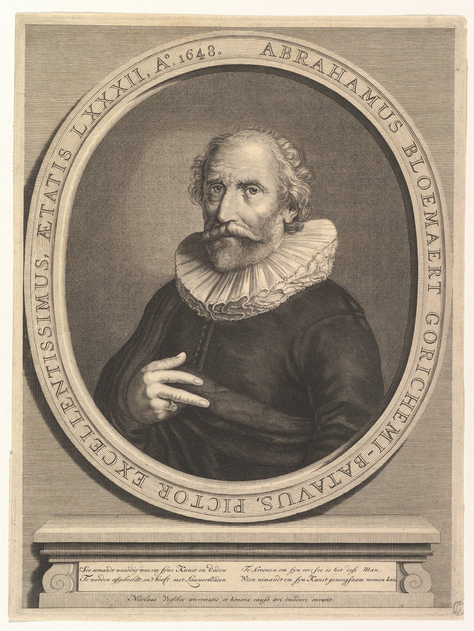 Portrét Abrahama Bloemaerta, 17. století. od Nicolas Visscher