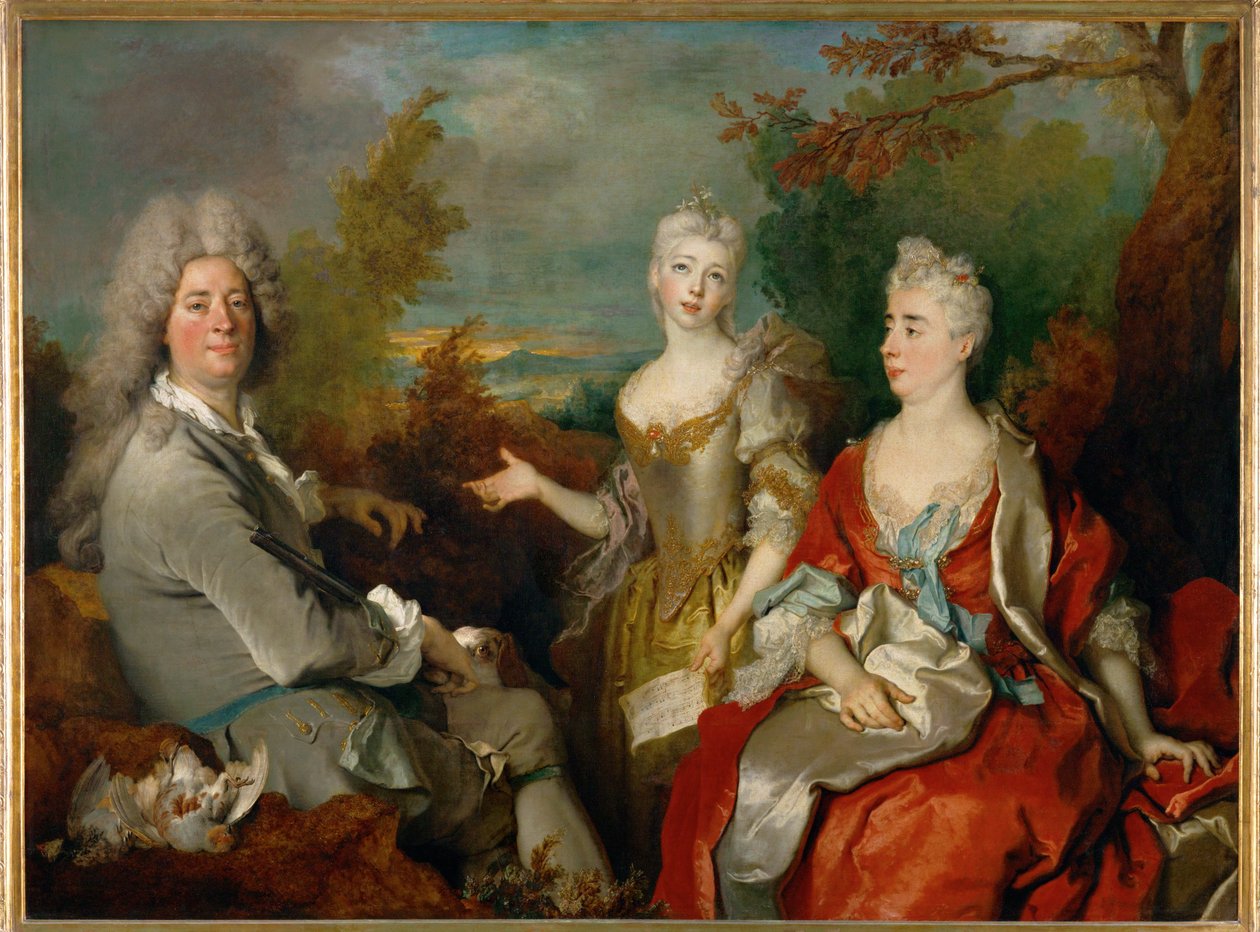 Rodinný portrét ... od Nicolas de (workshop) Largilliere
