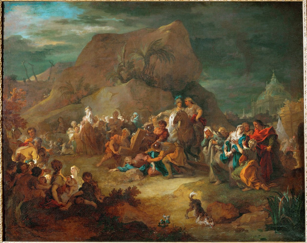 Le portement de Croix - Kristus nesoucí kříž ... od Nicolas de (workshop) Largilliere
