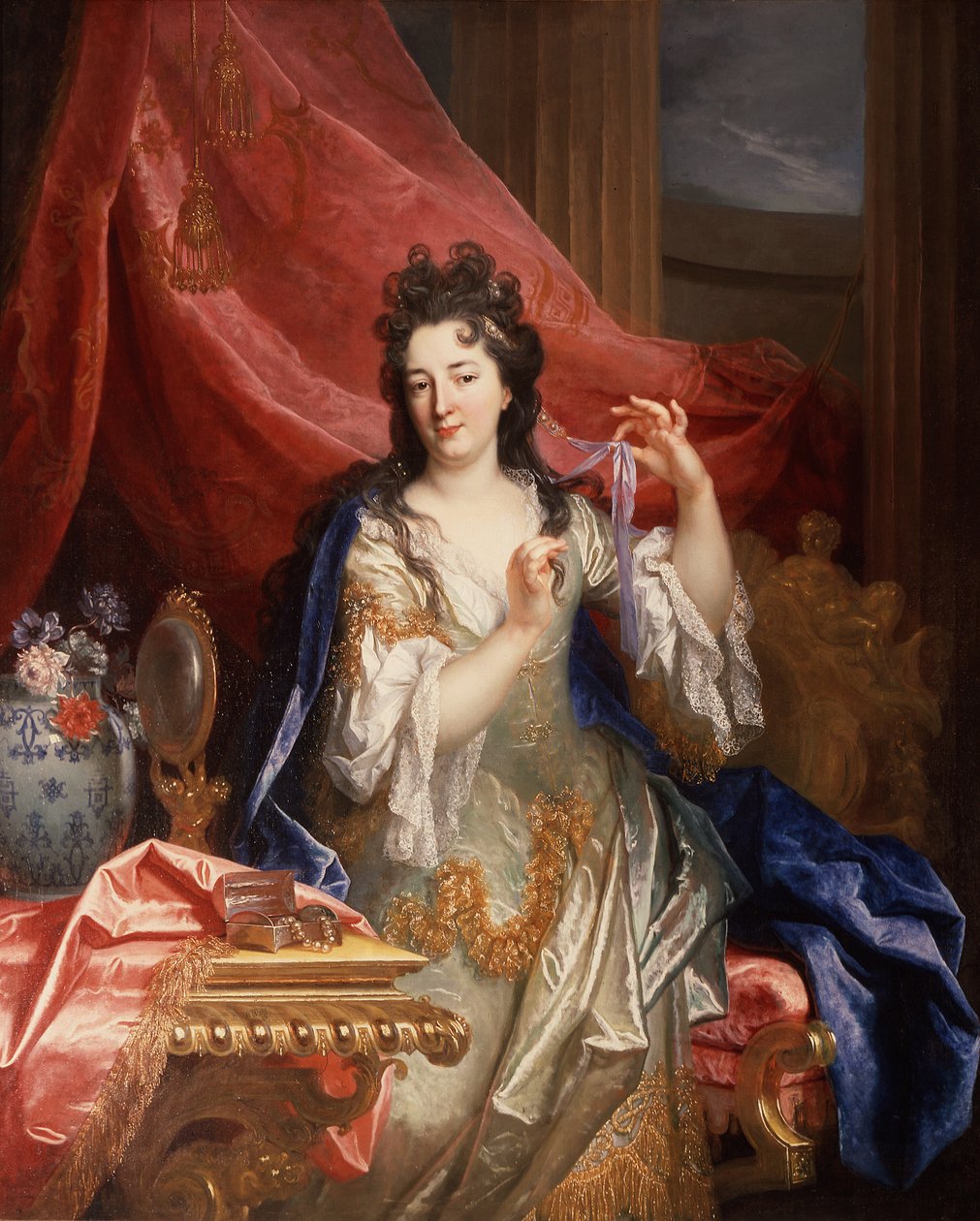 Portrét ženy, asi 1696 (olej na plátně) od Nicolas de Largillière