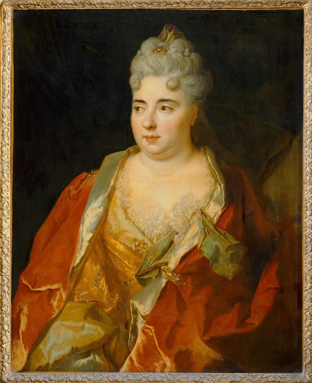 Portrét dámy, o které se tvrdí, že je Marie-Anne Mancini, vévodkyně z Bouillonu ... od Nicolas de Largillière