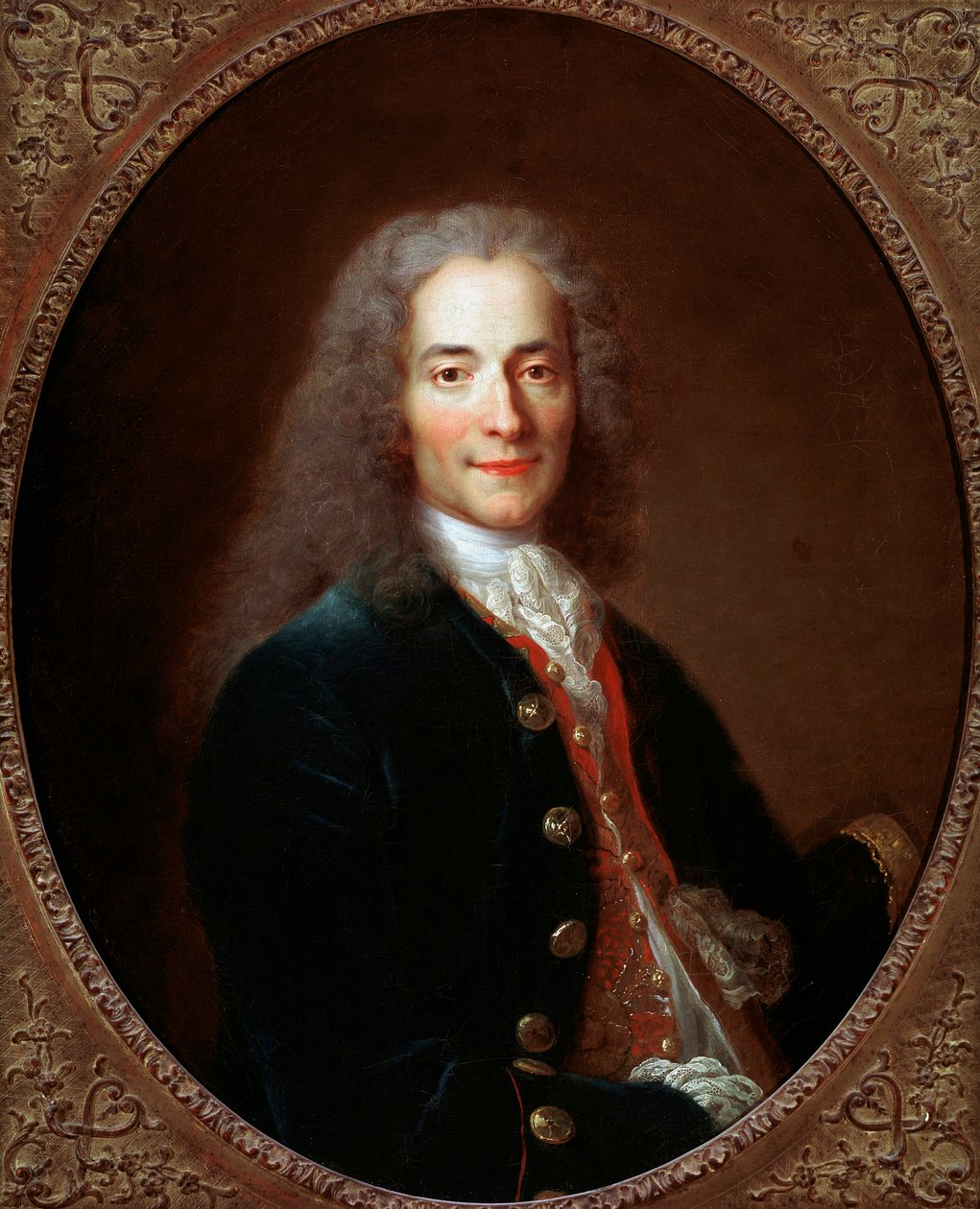 Portrét francouzského spisovatele a filozofa Voltaira, po roce 1718 od Nicolas de Largillière