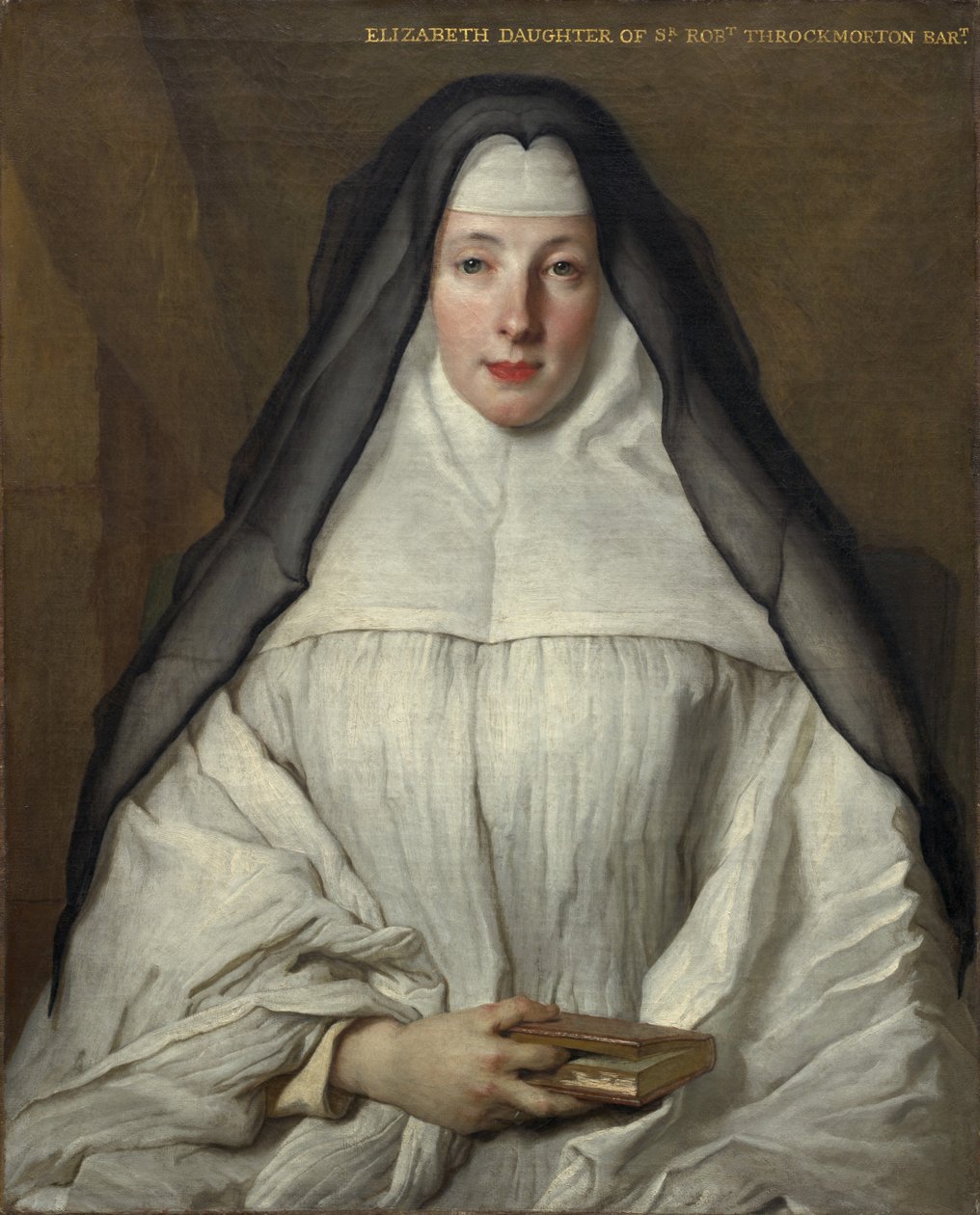 Elizabeth Throckmorton, kanonie Řádu Dames Augustines Anglaises od Nicolas de Largillière