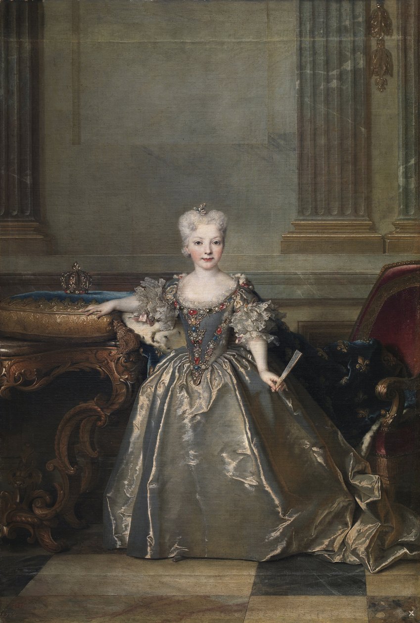 Infanta Mariana Victoria Španělska, 1724 od Nicolas de Largillière
