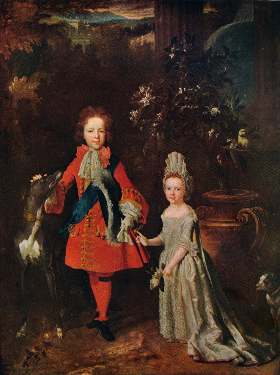 James Francis Edward Stuart 1688-1765, Louisa Maria Theresa Stuart 1692-1712, 1695, 1915 od Nicolas de Largillière