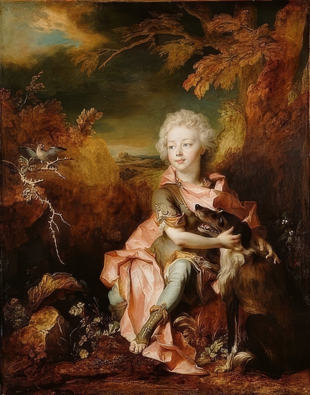 Portrét chlapce v kostýmu. Kolem 1710-1714 od Nicolas de Largillière