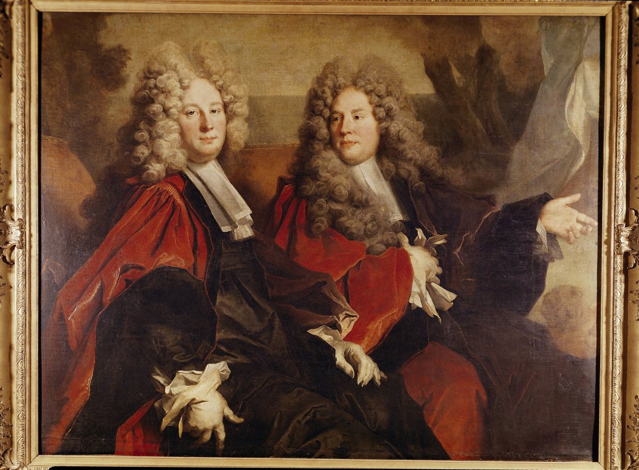 Portrét konšela Huguese Desnotse a konšela Bouheta, zvolený v roce 1702 od Nicolas de Largillière