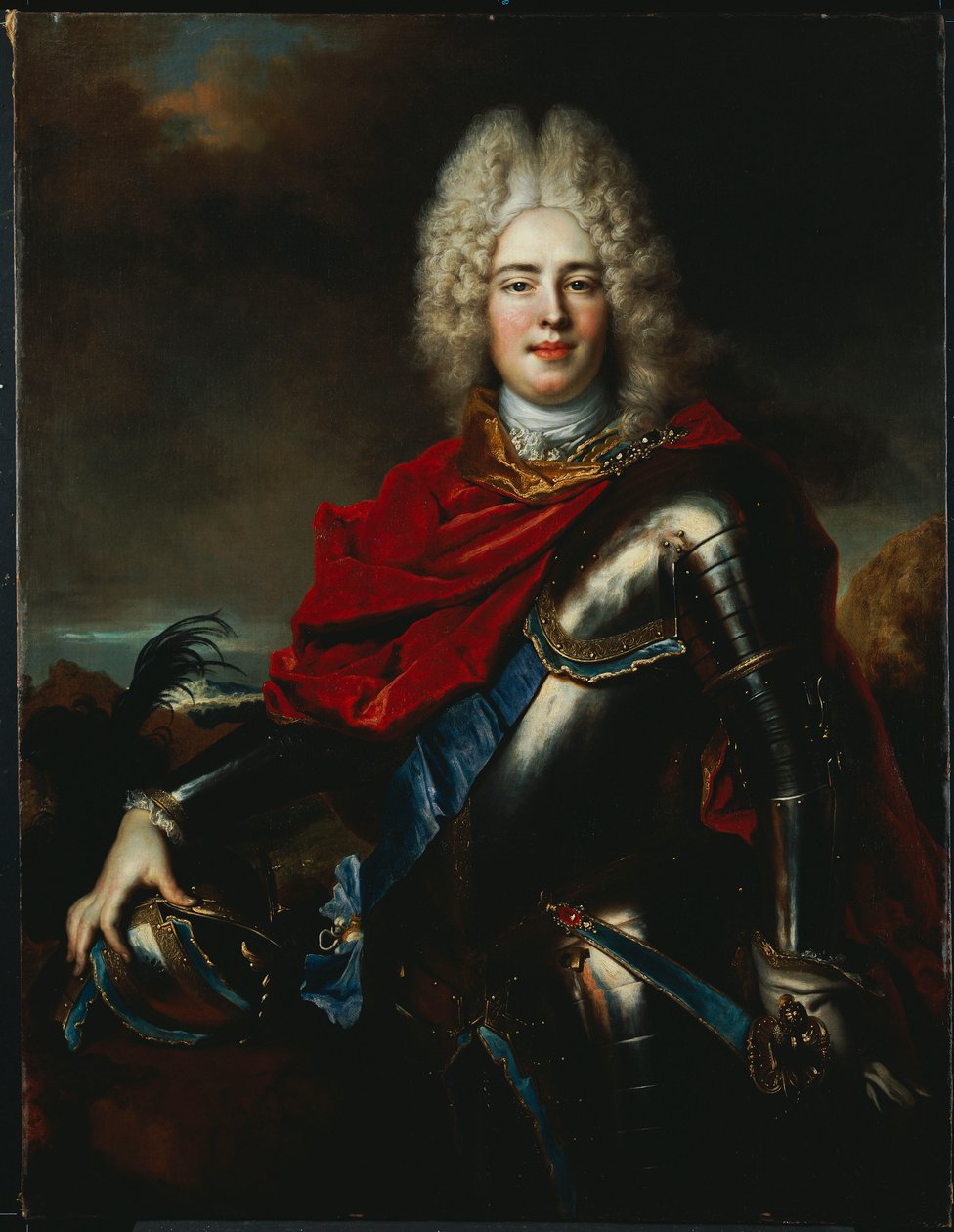 Portrét saského Fridricha Augusta II od Nicolas de Largillière