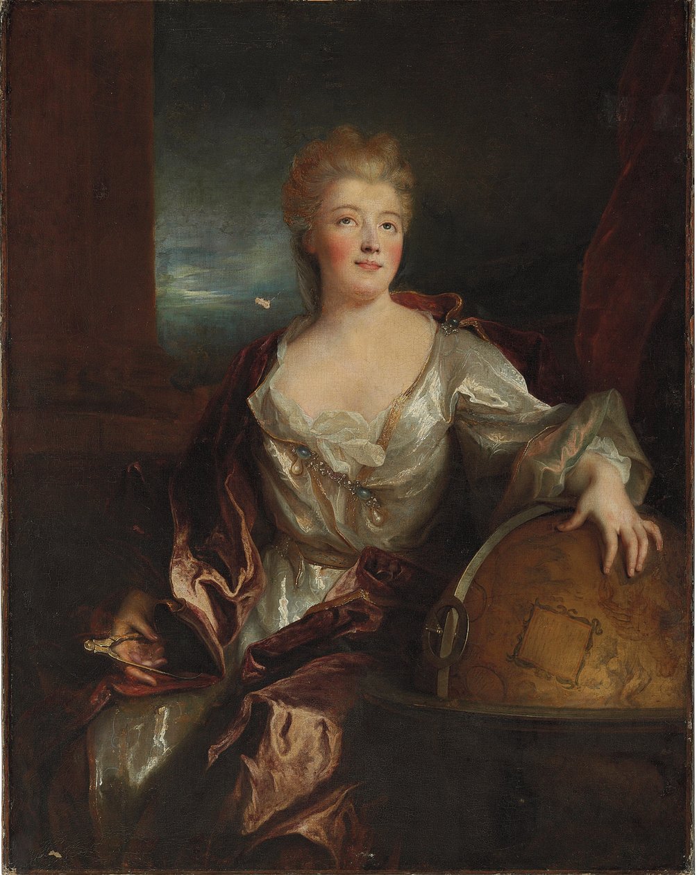 Portrét Gabrielle Emilie Bednář z Breteuil, Marquise du Chatelet od Nicolas de Largillière