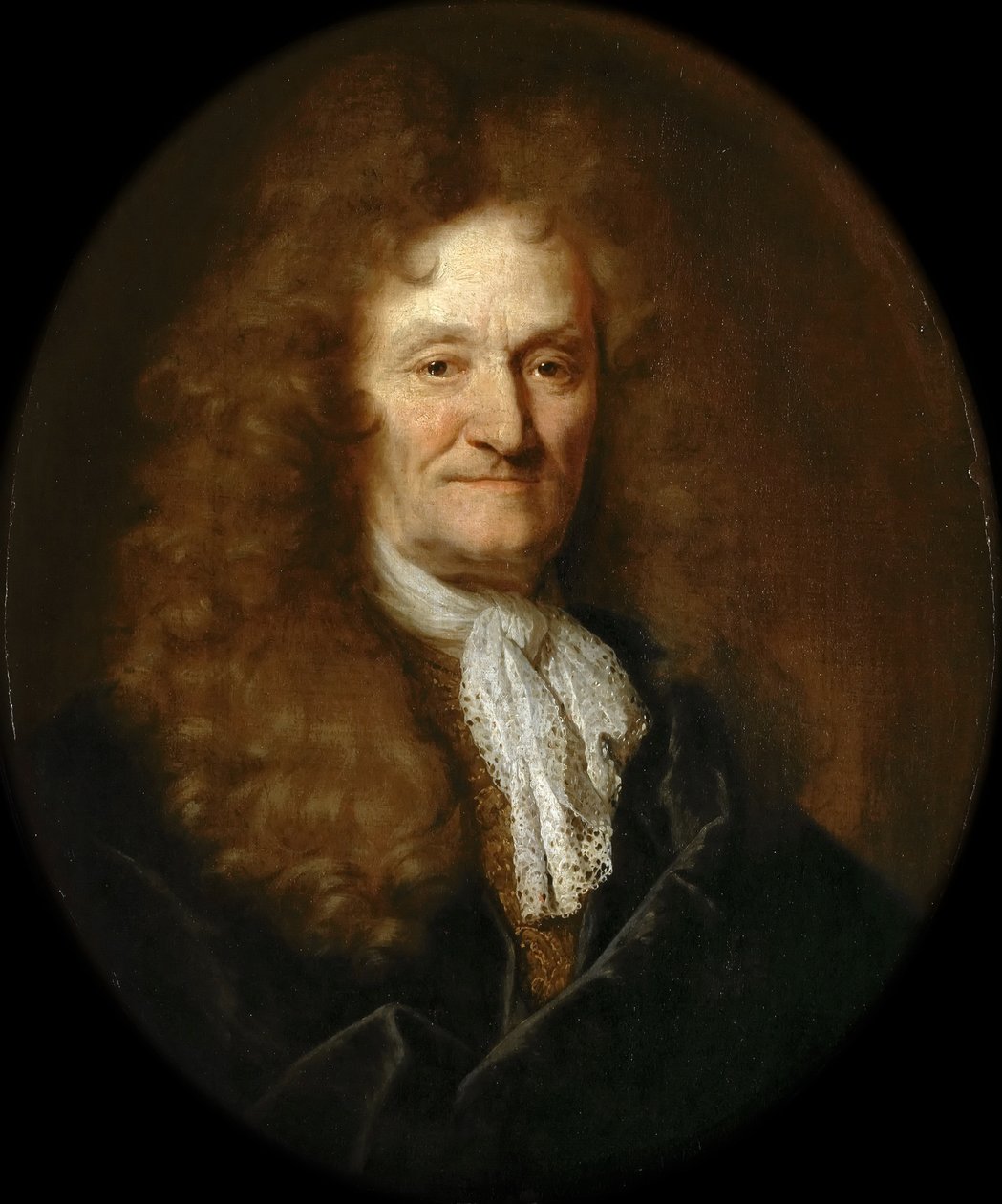 Portrét Jean de La Fontaine 1621-1695 od Nicolas de Largillière