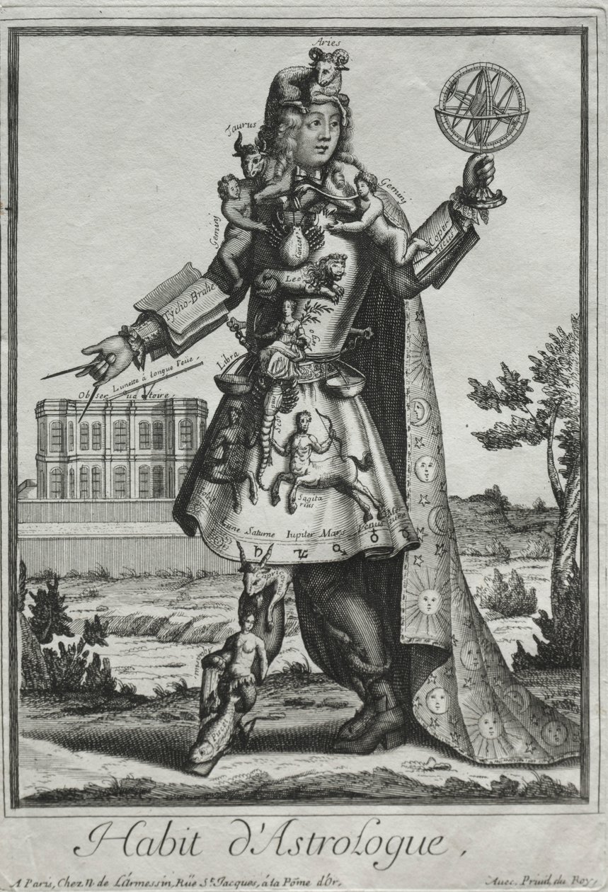 Fantazijní kostýmy: Kostým astrologa, c. 1690. od Nicolas de Larmessin II