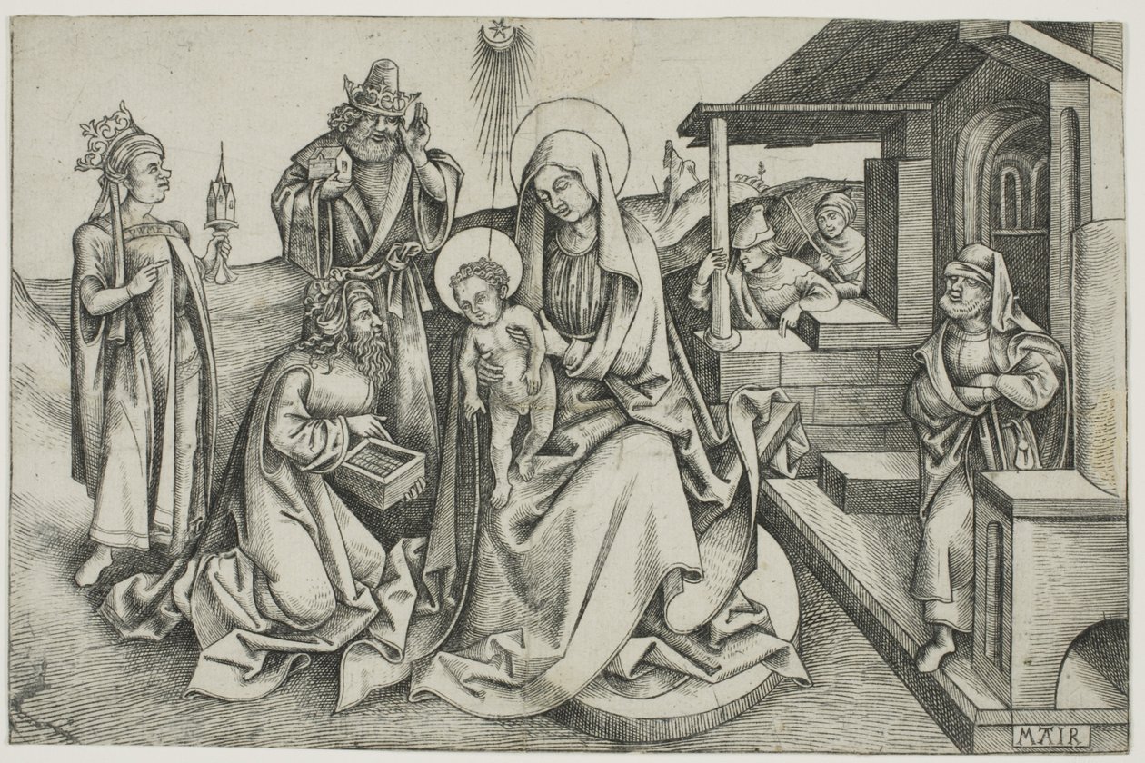 Klanění tří králů od Nicolaus Alexander Mair von Landshut