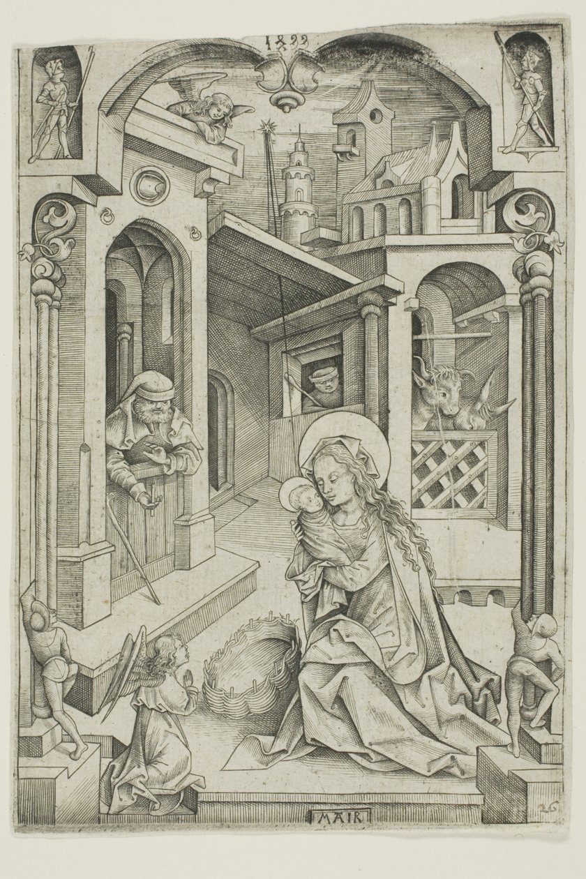 Narození Páně od Nicolaus Alexander Mair von Landshut