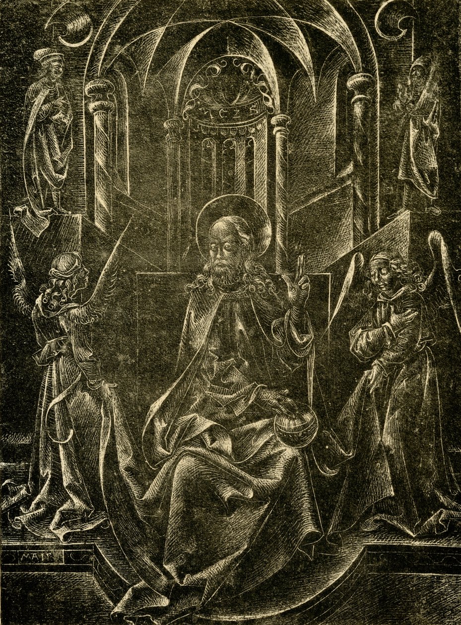 Zachránce světa na trůnu od Nicolaus Alexander Mair von Landshut