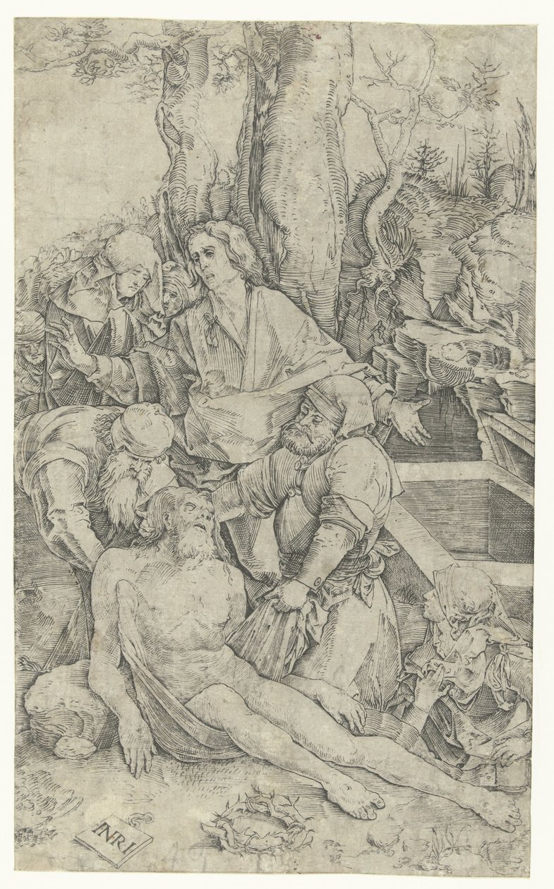 Pohřeb Krista od Nicoletto da Modena (attributed to)