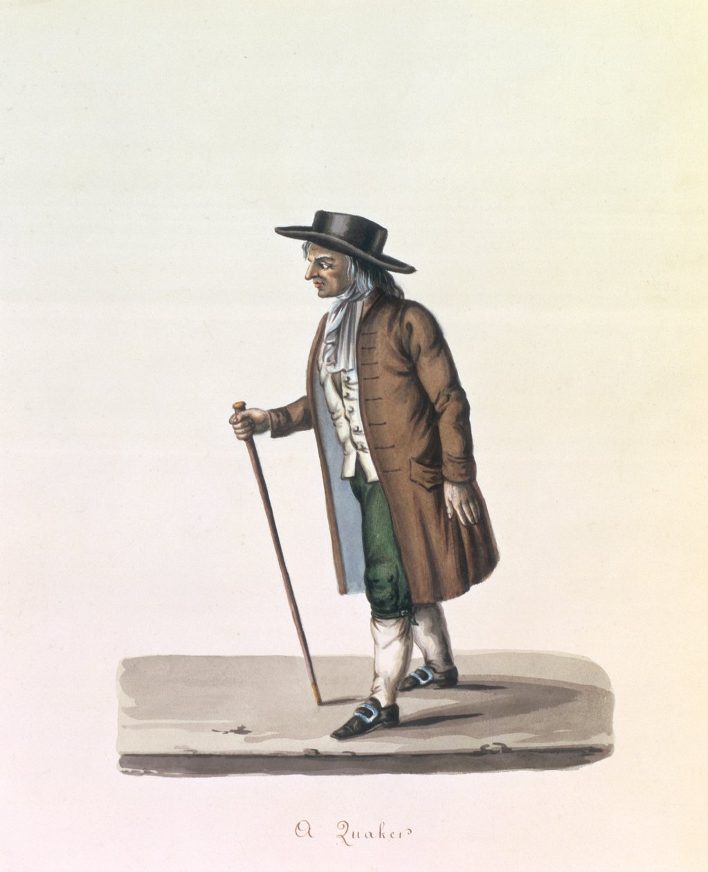 A Quaker, c.1840 (pár viz 90128) od Nicolino Calyo