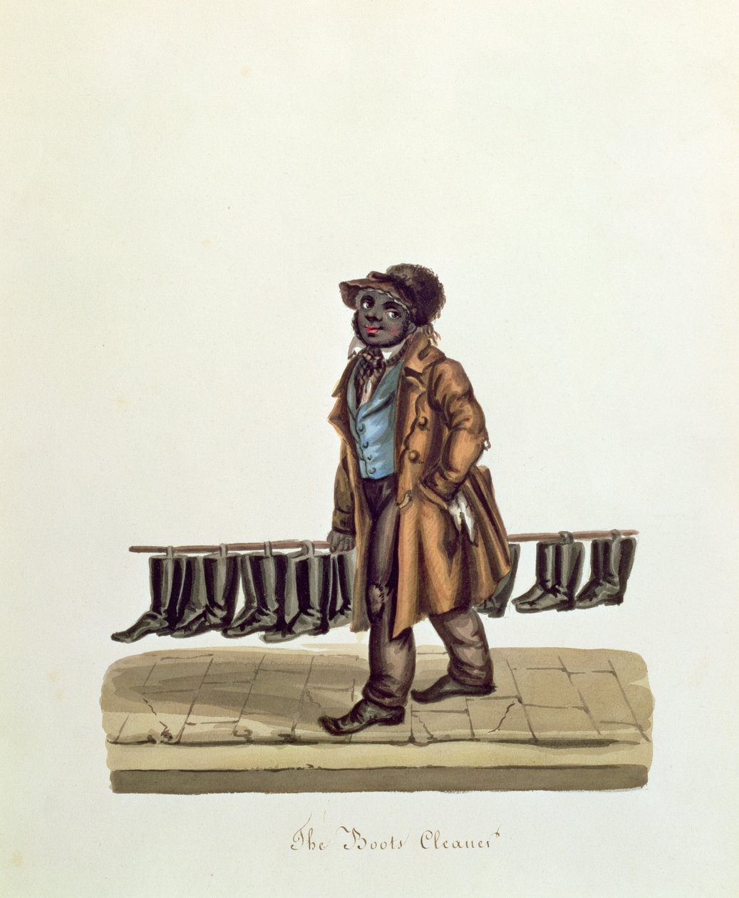 Čistič bot, kolem roku 1840 od Nicolino Calyo