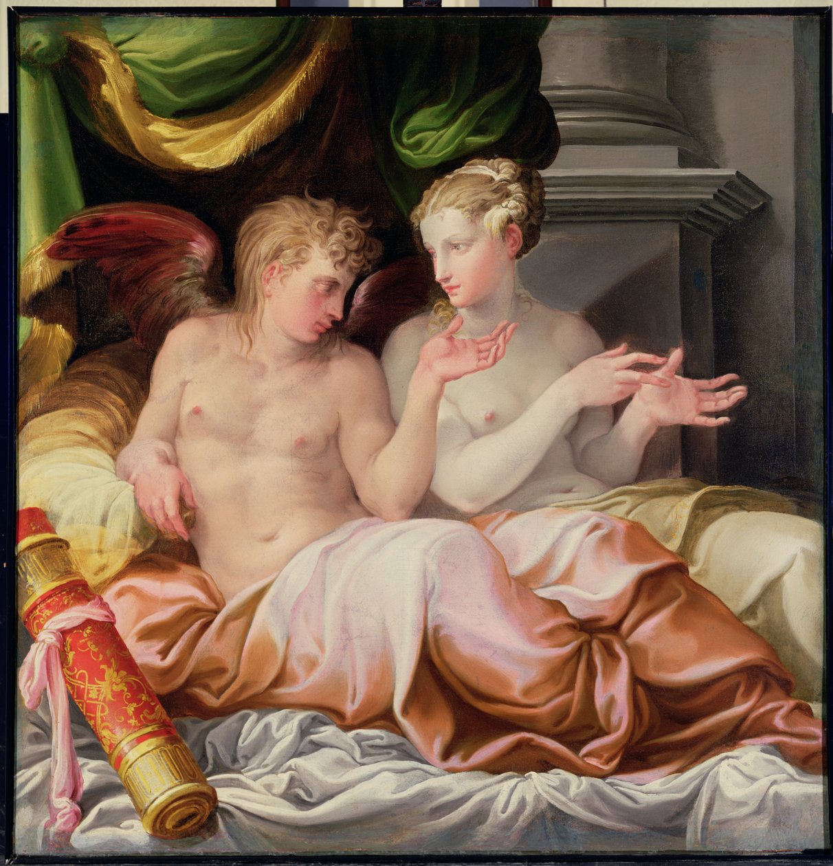 Eros a Psyché, 16. století od Nicolo dell Abate