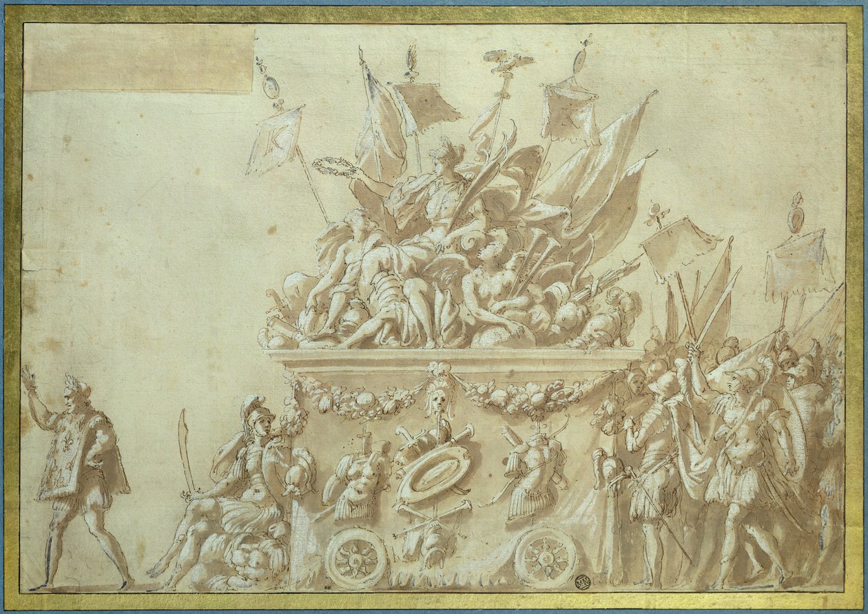 Triumfální vstup Karla IX. (1550-74) od Nicolo dell Abate