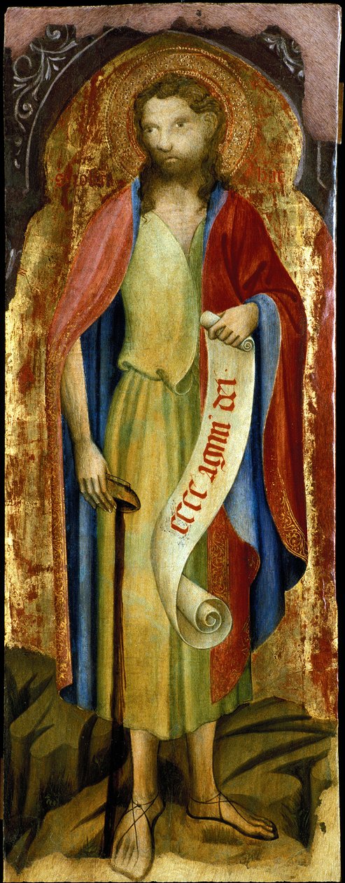 sv. Jana Křtitele (malba na dřevěné desce) od Nicolò di Pietro