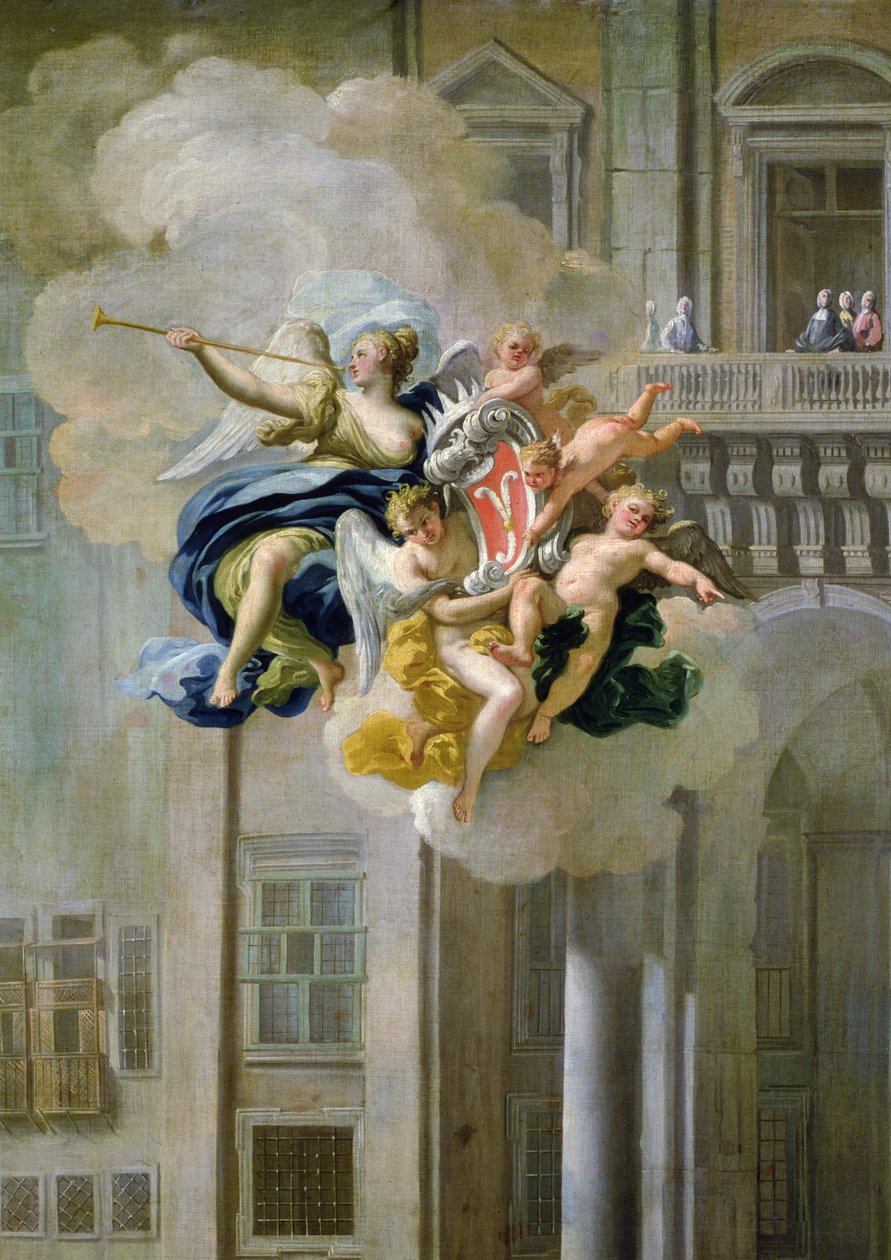 Sláva s erbem Harrachů (detail 68612) od Nicolo Maria Russo or Rossi
